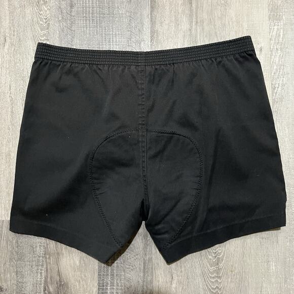 Vintage 80s/90s Le Coq Sportif Black Padded Short Cycling Bike MTB Shorts Sz 34 - Picture 3 of 5